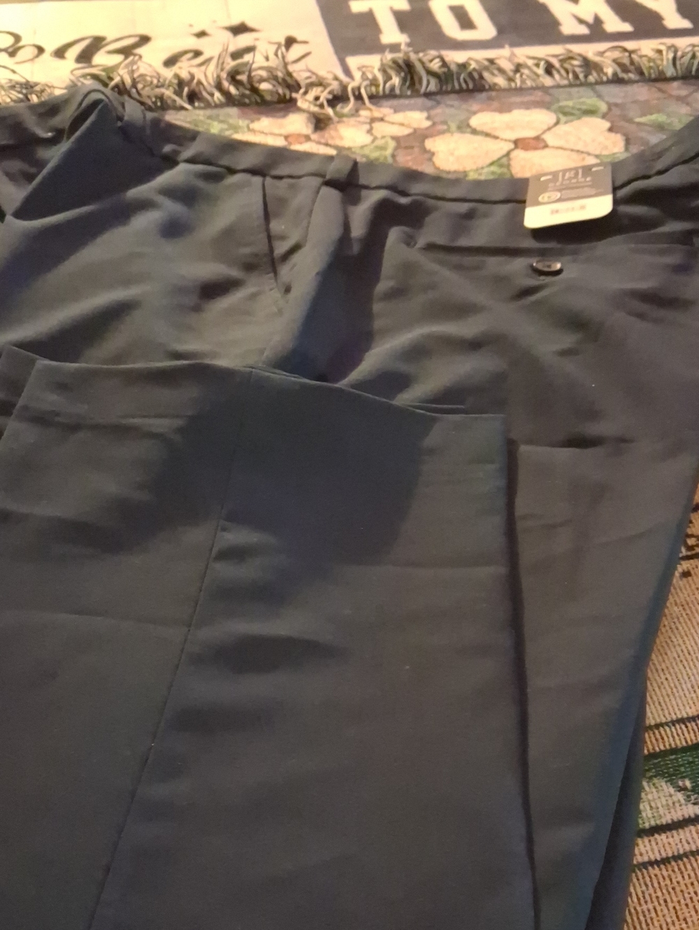 Men's Dark Navy Dress Pants - GEORGE 42 × 30